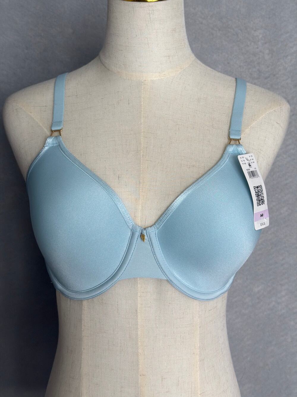 Wacoal Simply Done T-Shirt Bra Contour Lightly Padded Light Blue Women's 34D NEW
